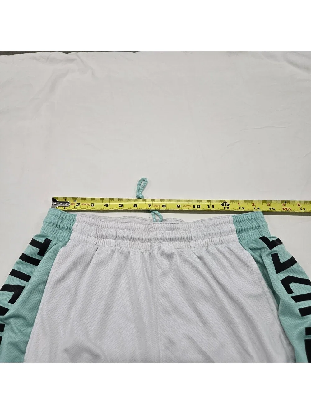 Sz XL Air Jordan Retro 11 XI Dri Fit White Emerald Basketball Shorts A08950-101